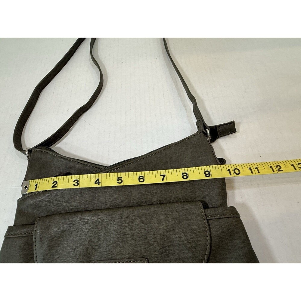 MultiSac Vista Adjustable‎ Crossbody Shoulder Strap Vegan Leather Olive Green - Picture 6 of 16